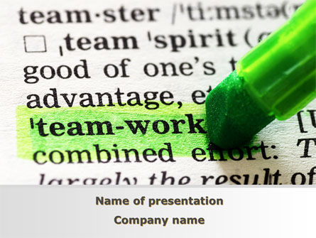 Principes Teamwork Training PowerPoint Template, Gratis PowerPoint-sjabloon, 09094, Bedrijf — PoweredTemplate.com
