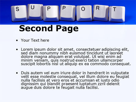 Templat PowerPoint Tombol Dukungan, Slide 2, 09101, Komputer — PoweredTemplate.com