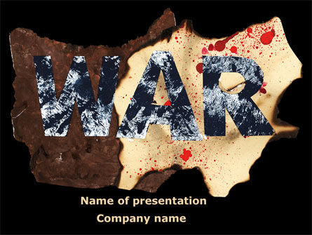 War PowerPoint Template, 09107, Military — PoweredTemplate.com