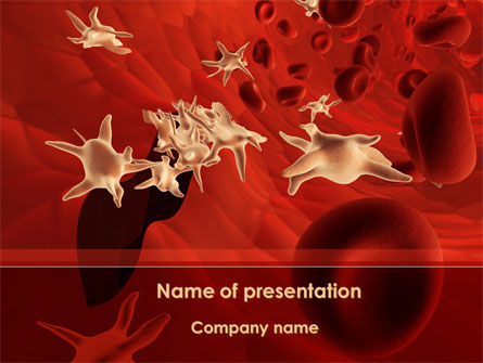 Blut und virus PowerPoint Vorlage, Kostenlos PowerPoint-Vorlage, 09126, Medizin — PoweredTemplate.com