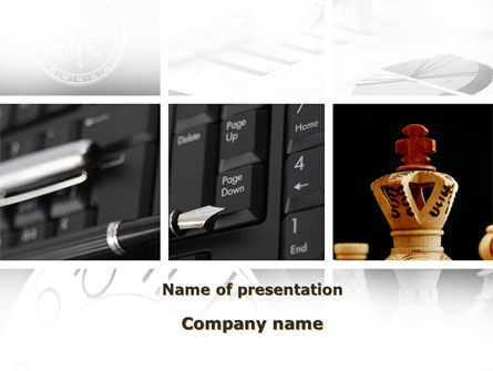 Modello PowerPoint - Pensiero strategico affari, 09140, Concetti del Lavoro — PoweredTemplate.com