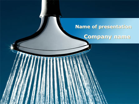 Water Sprinkler PowerPoint Template, PowerPoint Template, 09171, Nature & Environment — PoweredTemplate.com