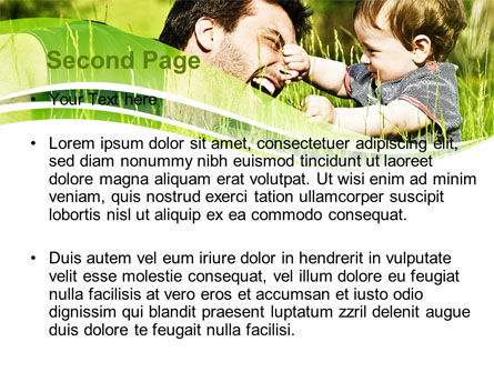 Plantilla de PowerPoint - paternidad, Diapositiva 2, 09176, Pessoas — PoweredTemplate.com