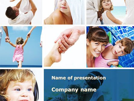 Modèle PowerPoint de soins maternels, 09210, Mensen — PoweredTemplate.com