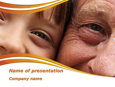 Grandfather And Grandson PowerPoint Template, Free PowerPoint Template, 09215, People — PoweredTemplate.com