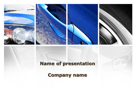 Car Parts PowerPoint Template, Free PowerPoint Template, 09218, Cars and Transportation — PoweredTemplate.com