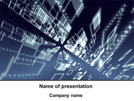 Plantilla de PowerPoint - tecnología abstracta, Gratis Plantilla de PowerPoint, 09220, Abstracto / Texturas — PoweredTemplate.com