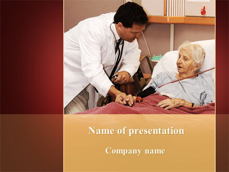 Elder kümmert sich PowerPoint Vorlage, PowerPoint-Vorlage, 09238, Medizin — PoweredTemplate.com