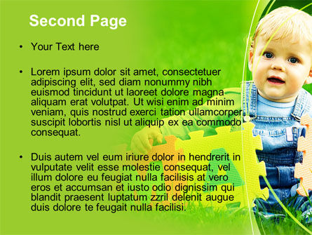파워포인트 템플릿 - 아기와 엄마 퍼즐, 슬라이드 2, 09253, 사람들 — PoweredTemplate.com
