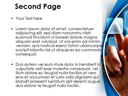 Modello PowerPoint - Touch screen, Slide 2, 09271, Tecnologia e Scienza — PoweredTemplate.com