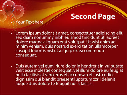 Modello PowerPoint - Palloncini rossi, Slide 2, 09279, Vacanze/Occasioni Speciali — PoweredTemplate.com