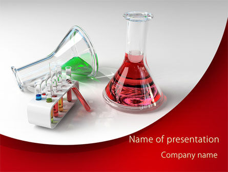 Chemical Lab Equipment PowerPoint Template, Backgrounds | 09288 |  