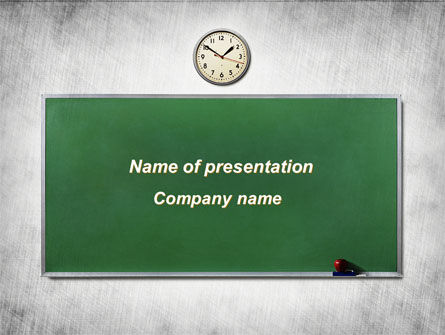 Blackboard In A Classroom PowerPoint Template, Free PowerPoint Template, 09302, Education & Training — PoweredTemplate.com