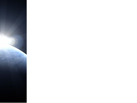 Modelo do PowerPoint - nascer do sol do espaço profundo, Deslizar 3, 09341, Global — PoweredTemplate.com