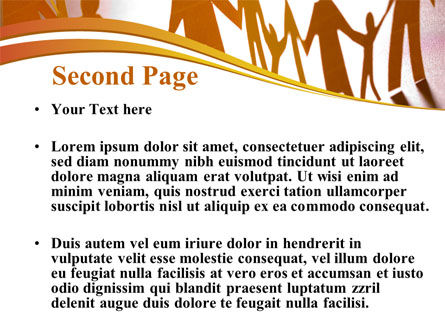 Paper Family Silhouette PowerPoint Template, Slide 2, 09352, Religious/Spiritual — PoweredTemplate.com