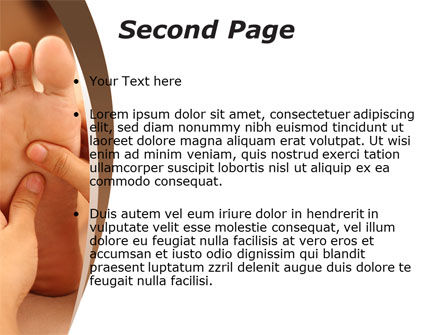Feet Dotted Massage PowerPoint Template, Slide 2, 09356, Medical — PoweredTemplate.com