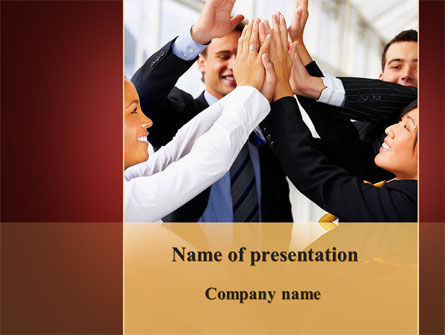 Take Five PowerPoint Template, Gratis PowerPoint-sjabloon, 09358, Advisering — PoweredTemplate.com