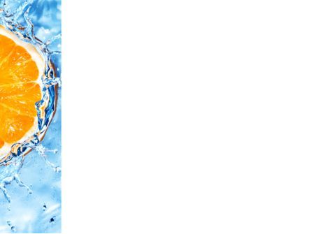 純水中のオレンジ - PowerPointテンプレート, スライド 3, 09359, Food & Beverage — PoweredTemplate.com