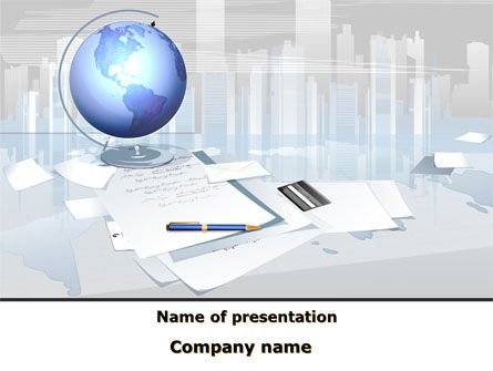 Globe PowerPoint Template, 09368, Consulting — PoweredTemplate.com