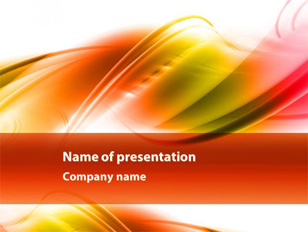 摘要红黄色加拿大PowerPoint模板, 免费 PowerPoint模板, 09380, 抽象/纹理 — PoweredTemplate.com