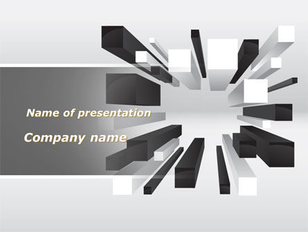 Downtown Model PowerPoint Template, Free PowerPoint Template, 09399, Consulting — PoweredTemplate.com