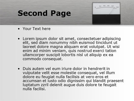 Modello PowerPoint - Meter analogico, Slide 2, 09475, Carriere/Industria — PoweredTemplate.com