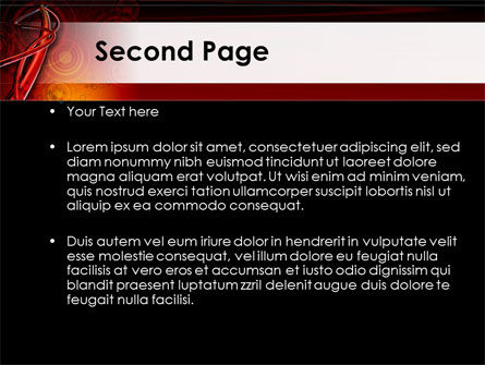 Modèle PowerPoint de tube rouge abstrait, Diapositive 2, 09476, Abstrait / Textures — PoweredTemplate.com
