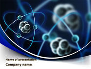 Atomic Model PowerPoint Template, Backgrounds | 09489 | PoweredTemplate.com