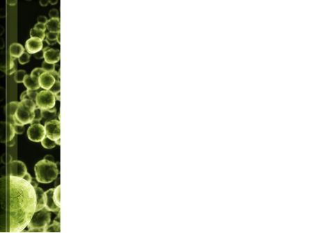 Green Bacteria PowerPoint Template, Slide 3, 09527, Medical — PoweredTemplate.com