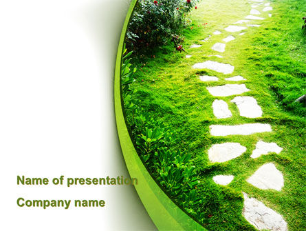 Modelo do PowerPoint - trilha da floresta, Grátis Modelo do PowerPoint, 09542, Natureza e Ambiente — PoweredTemplate.com