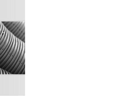 Corrugated Pipes PowerPoint Template, Slide 3, 09552, Careers/Industry — PoweredTemplate.com