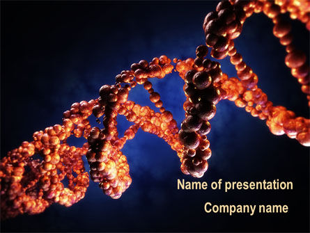 DNA Portrait PowerPoint Template, PowerPoint Template, 09572, Technology and Science — PoweredTemplate.com