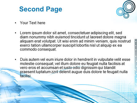 Modello PowerPoint - Terra blu, Slide 2, 09581, Mondiale — PoweredTemplate.com