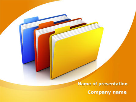 Document Cases PowerPoint Template, Free PowerPoint Template, 09594, Business Concepts — PoweredTemplate.com