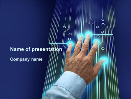Plantilla de PowerPoint - herramienta de gestión de alta tecnología, Plantilla de PowerPoint, 09596, Tecnología y ciencia — PoweredTemplate.com