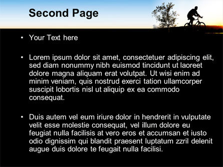 Bicycle Tour PowerPoint Template, Slide 2, 09619, Health and Recreation — PoweredTemplate.com