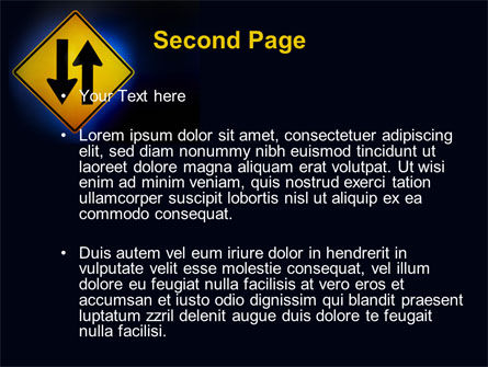 Plantilla de PowerPoint - tráfico de doble sentido, Diapositiva 2, 09622, Consultoría — PoweredTemplate.com