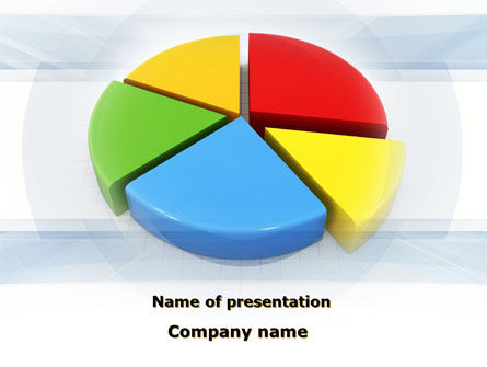 Pasteidiagram In 3d PowerPoint Template, Gratis PowerPoint-sjabloon, 09631, Bedrijf — PoweredTemplate.com