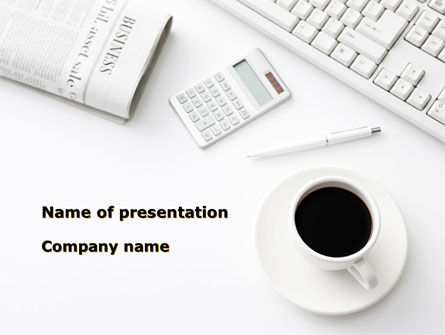 Brunch Businessman PowerPoint Template, PowerPoint Template, 09633, Business — PoweredTemplate.com