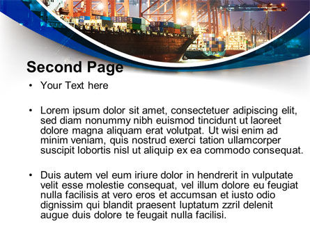 파워포인트 템플릿 - 바다의 항구, 슬라이드 2, 09655, 자동차 및 교통수단 — PoweredTemplate.com