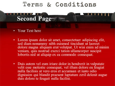 Terms And Conditions PowerPoint Template, Slide 2, 09663, Legal — PoweredTemplate.com