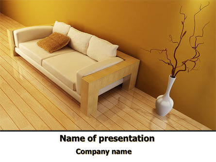 Lounge PowerPoint Template, Free PowerPoint Template, 09666, Construction — PoweredTemplate.com