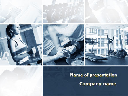 Gym PowerPoint Template, Free PowerPoint Template, 09670, Sports — PoweredTemplate.com