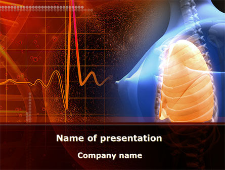 Modelo do PowerPoint - pulmões e peito femininos, Grátis Modelo do PowerPoint, 09701, Médico — PoweredTemplate.com