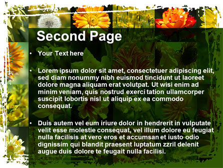 Flower Collage PowerPoint Template, Slide 2, 09702, Nature & Environment — PoweredTemplate.com