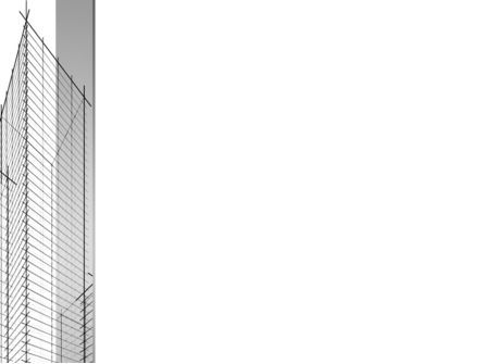 超高層ビルのスケッチ - PowerPointテンプレート, スライド 3, 09705, 建設 — PoweredTemplate.com