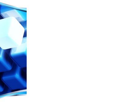 파워포인트 템플릿 - 파란색 큐브 대기업, 슬라이드 3, 09708, 추상/직물 — PoweredTemplate.com