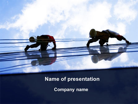 窗垫圈PowerPoint模板, 免费 PowerPoint模板, 09712, 建筑 — PoweredTemplate.com