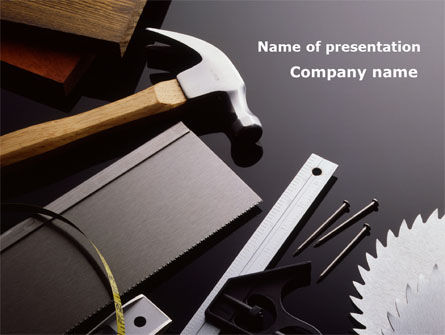 Tools and Hummer PowerPoint Template, PowerPoint Template, 09720, Utilities/Industrial — PoweredTemplate.com