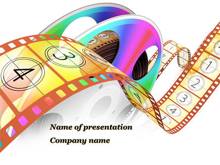 Flicks Reel PowerPoint Template, PowerPoint Template, 09721, Art & Entertainment — PoweredTemplate.com